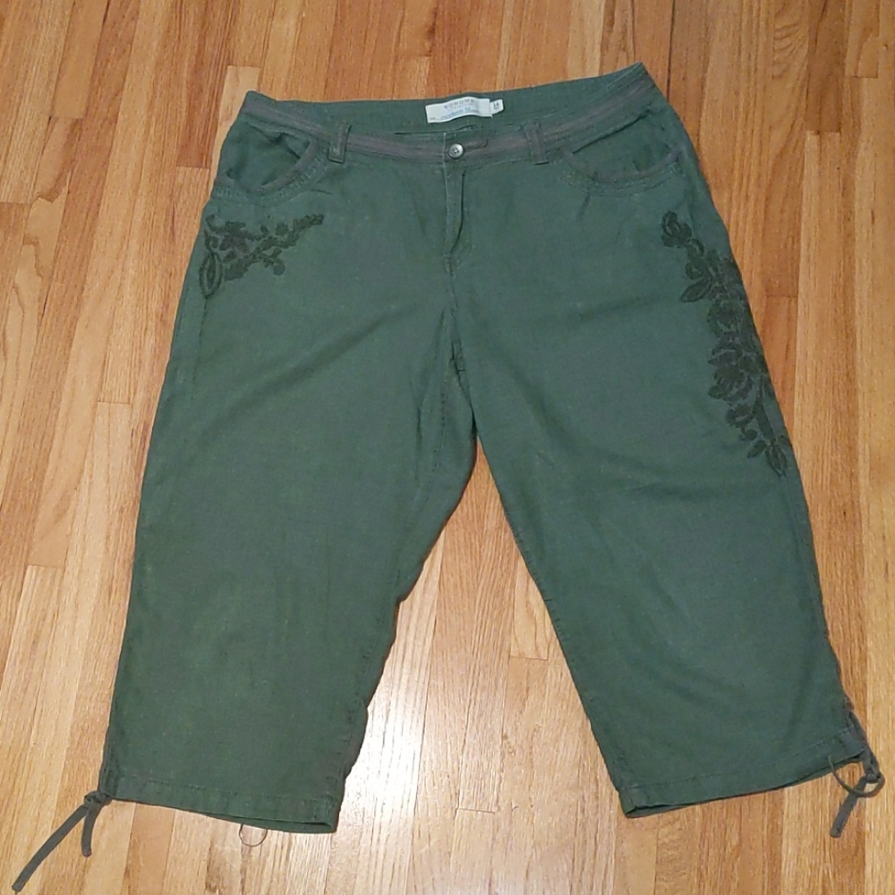 Sonoma linen cropped pants.